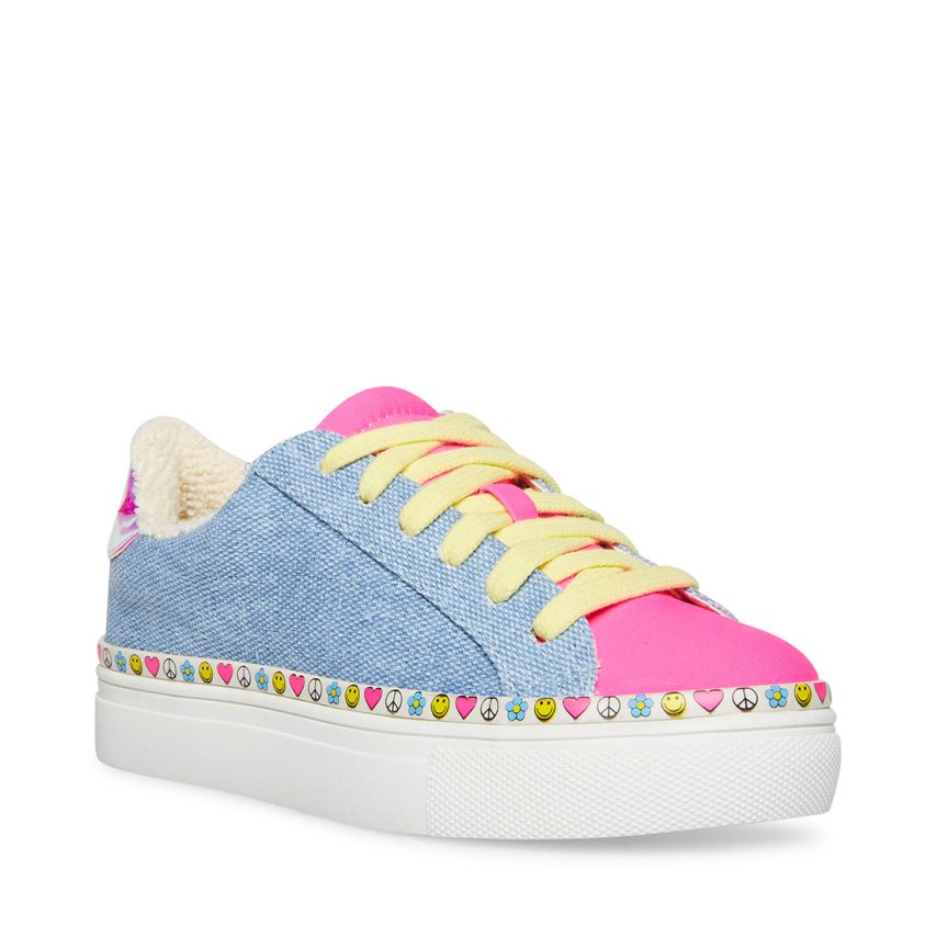 Zapatillas Steve Madden Jvibez Denim Fabric Niños Multicolor | ES OR0E13